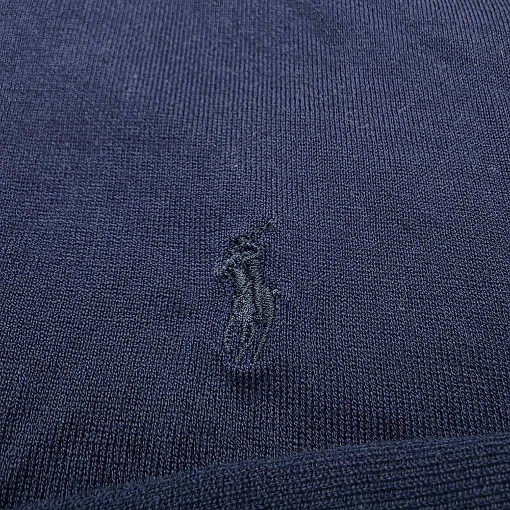 Polo Golf Ralph Lauren Vintage Polo Long Sleeve Navy Old Money Men's size XL - Picture 5 of 8